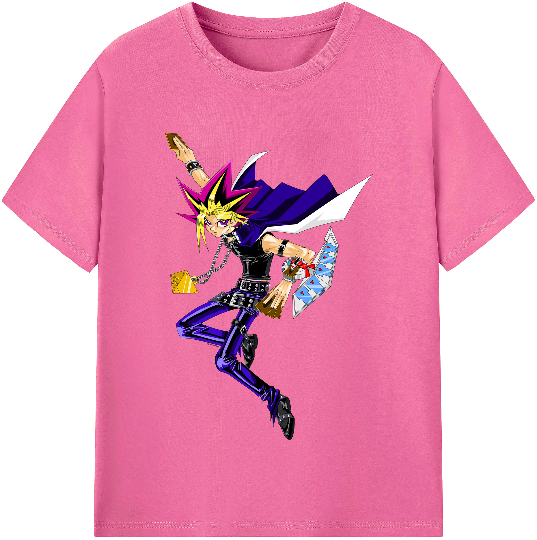 （画像用） 遊☆戯☆王 Yu-Gi-Oh! レディースカジュアルプリントTシャツ（綿100％）
